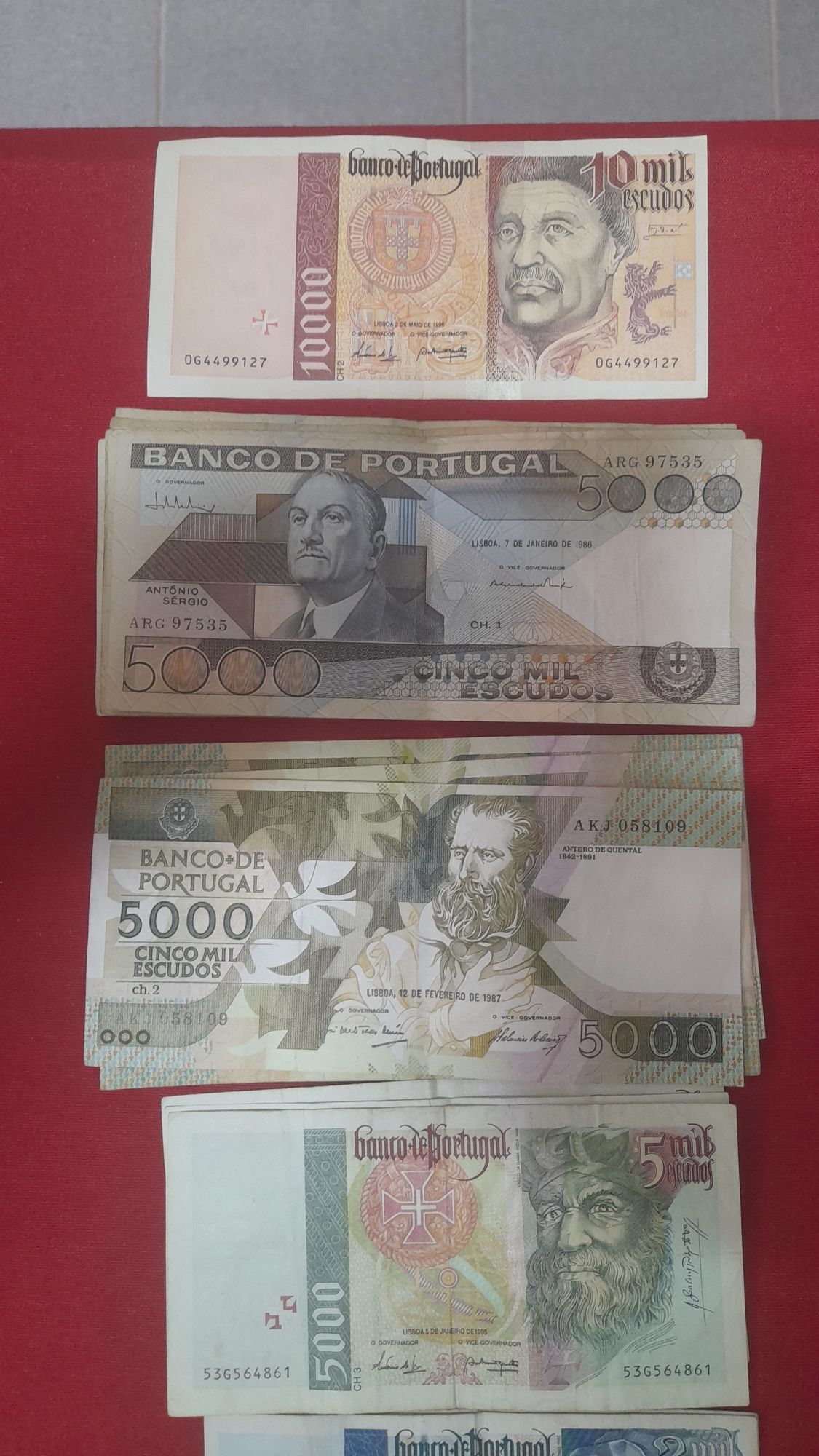 Notas Antigas Colecção