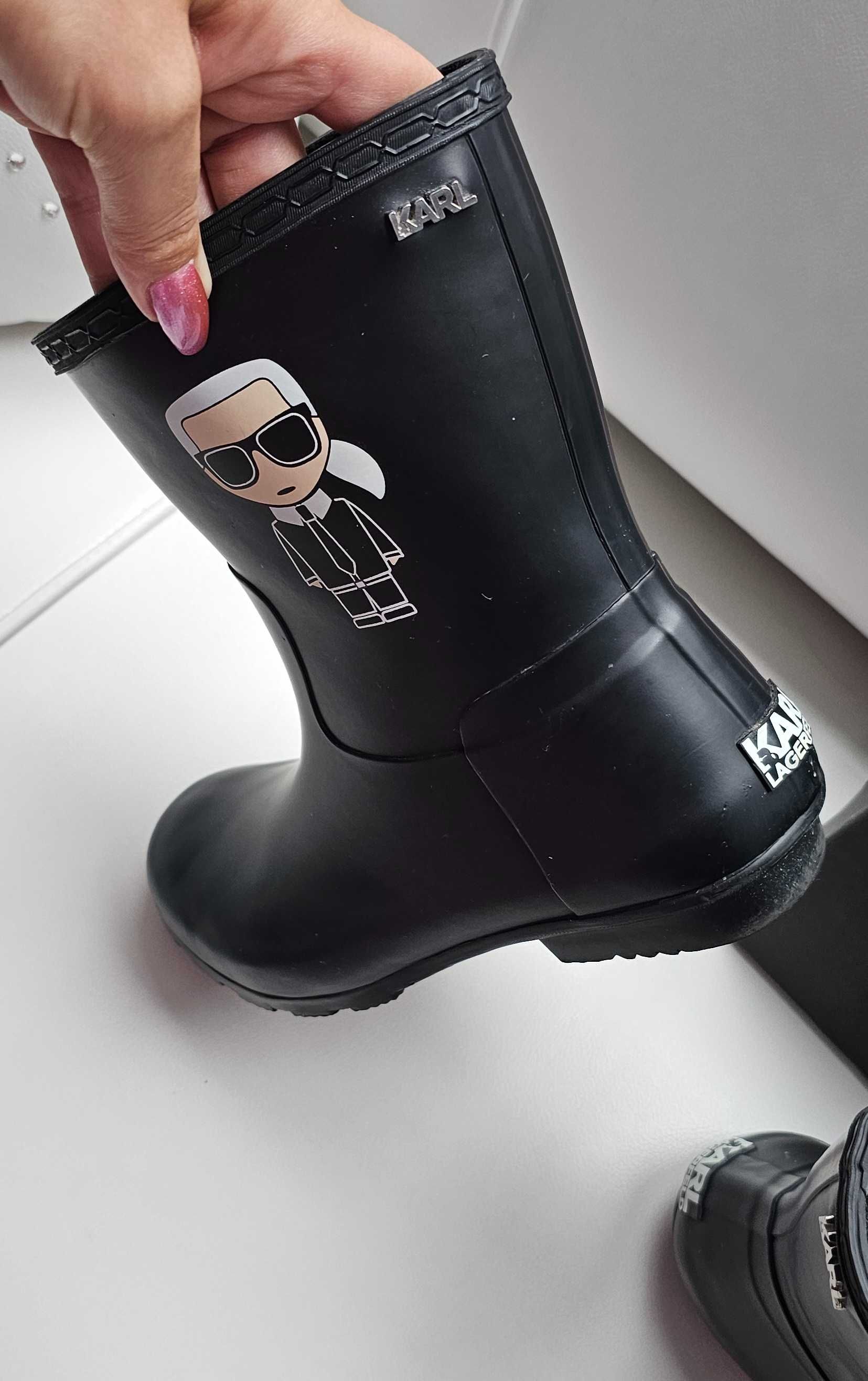 Karl Lagerfeld orginalne kalosze roz 41