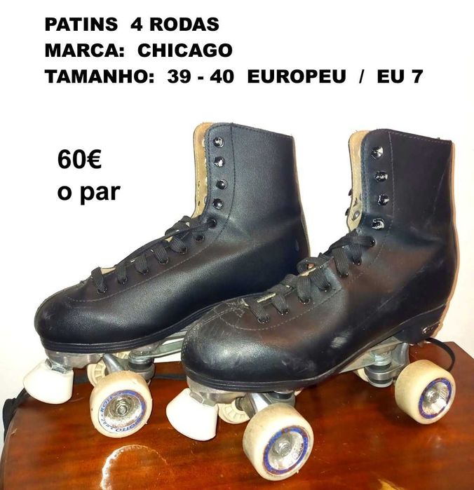 patins 4 rodas em bom estado