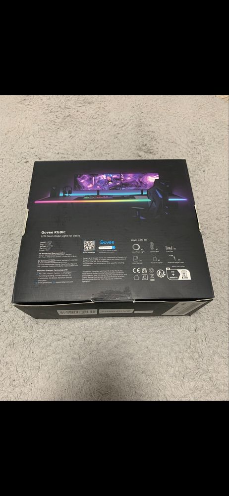 Govee led neon rope light for desks