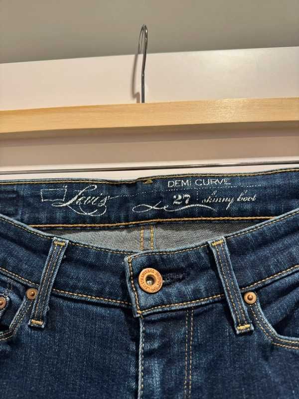 jeansy levis w27 l32 demi curve skinny boot bootcut