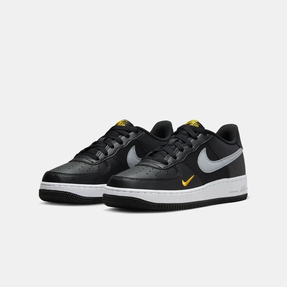 Nike Air Force 1 GS Black/Wolf Grey Trainers (FD9772-001)