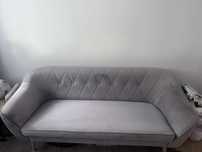 REZERWACJA Sofa Skandynawska Skand 3 osobowa kanapa szara