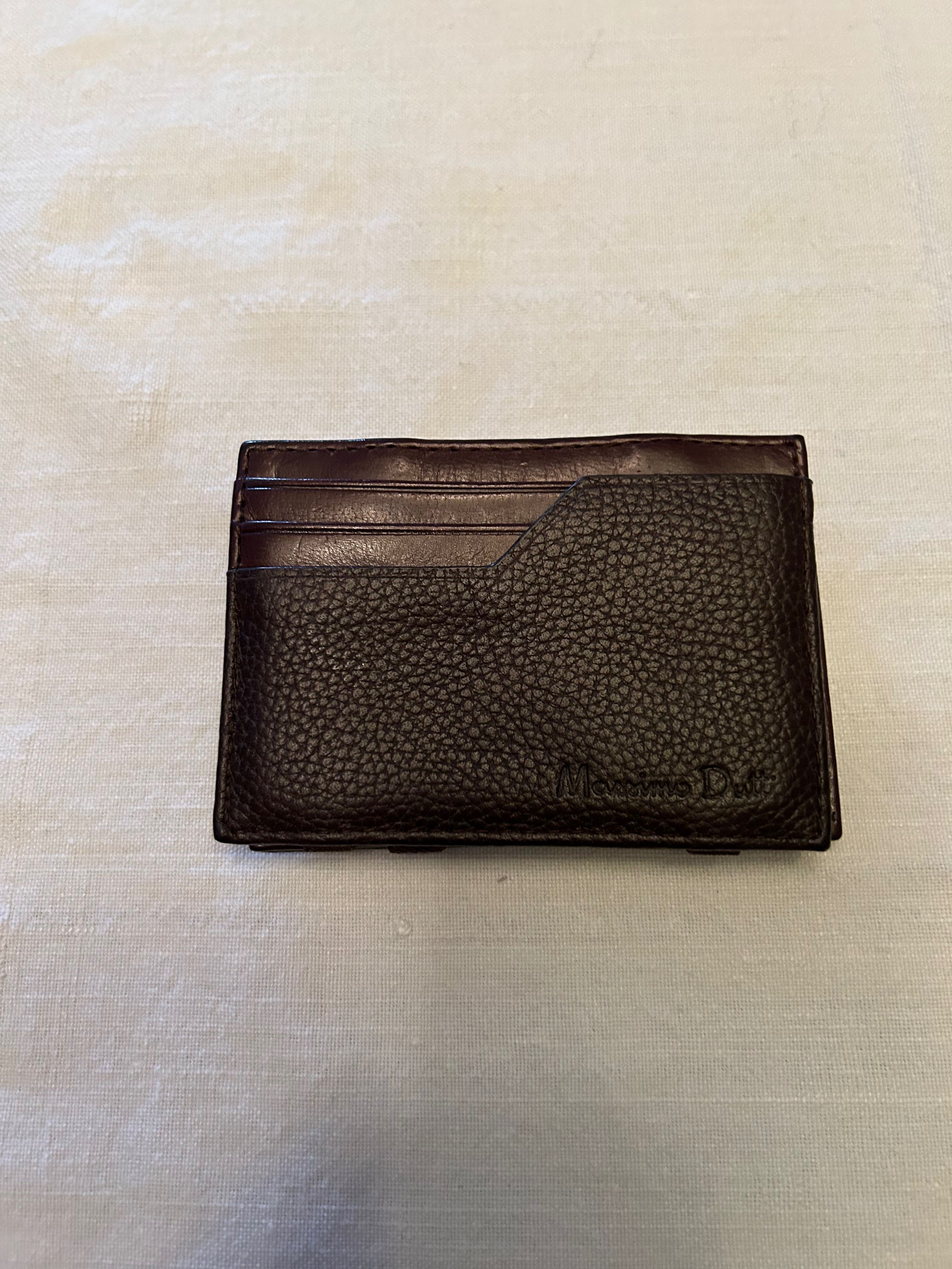 Smart Wallet em pele Massimo Dutti