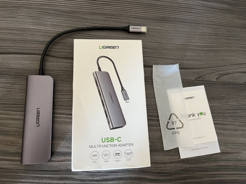 UGREEN 6 в 1 USB C HUB 4K Type C, 3.5 to 3,5 to lightning, usb прикур