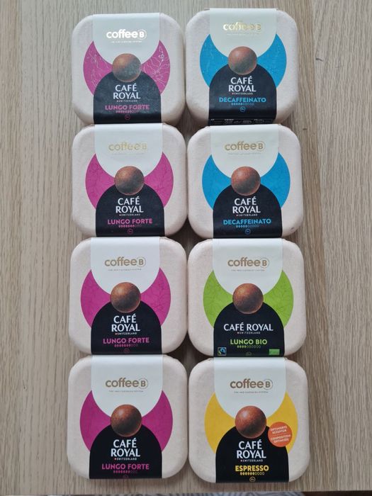 Кавомашина CoffeeB by Café Royal — нова, у коробці + 8 пачок кави!