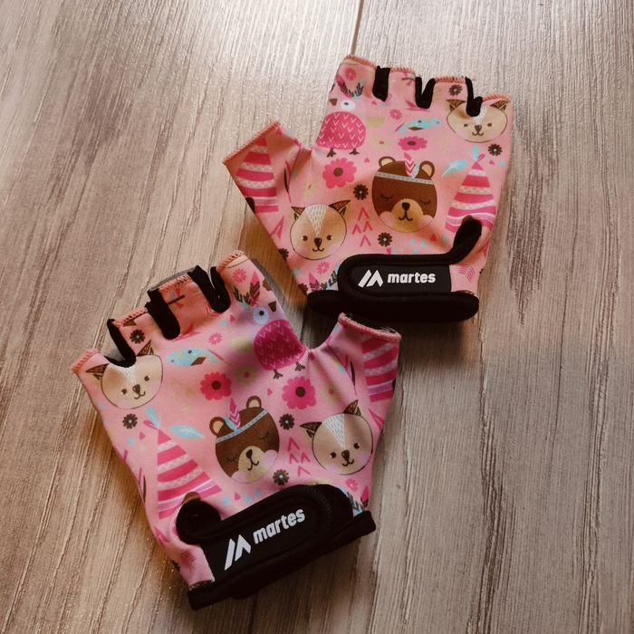 Rękawiczki na rower dla dziewczynki