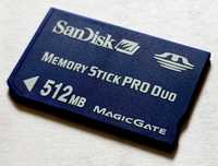 Karta Pamięci SanDisk 512MB MEMORY STICK ProDUO do aparatu Sony do PSP