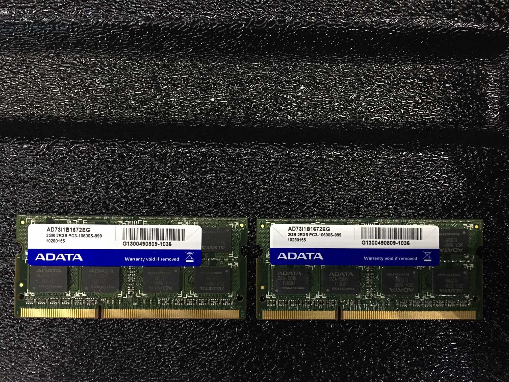 4Gb 2x 2Gb Memoria ADATA DDR3 2Rx8 PC3-10600S-999