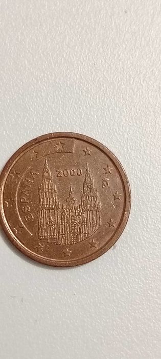 2 Cêntimos Espanha Ano 2000