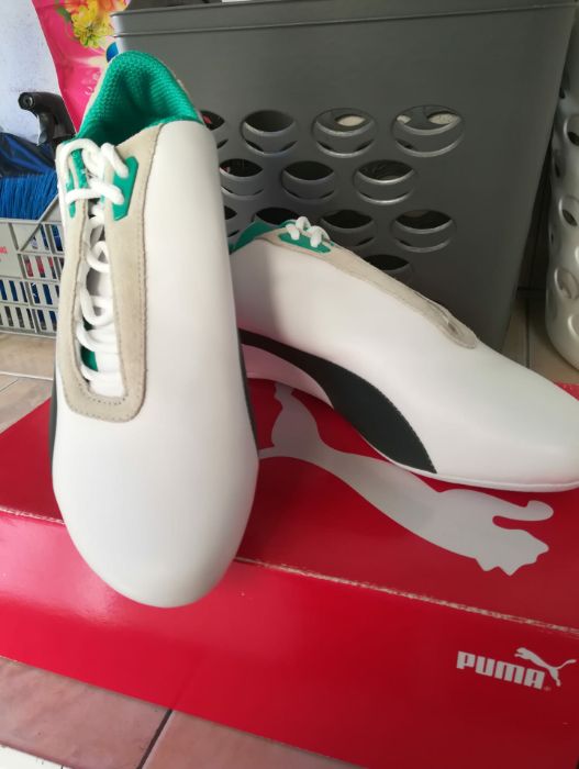 Puma Mercedes MAMGP Future Cat White & Green Sneakers