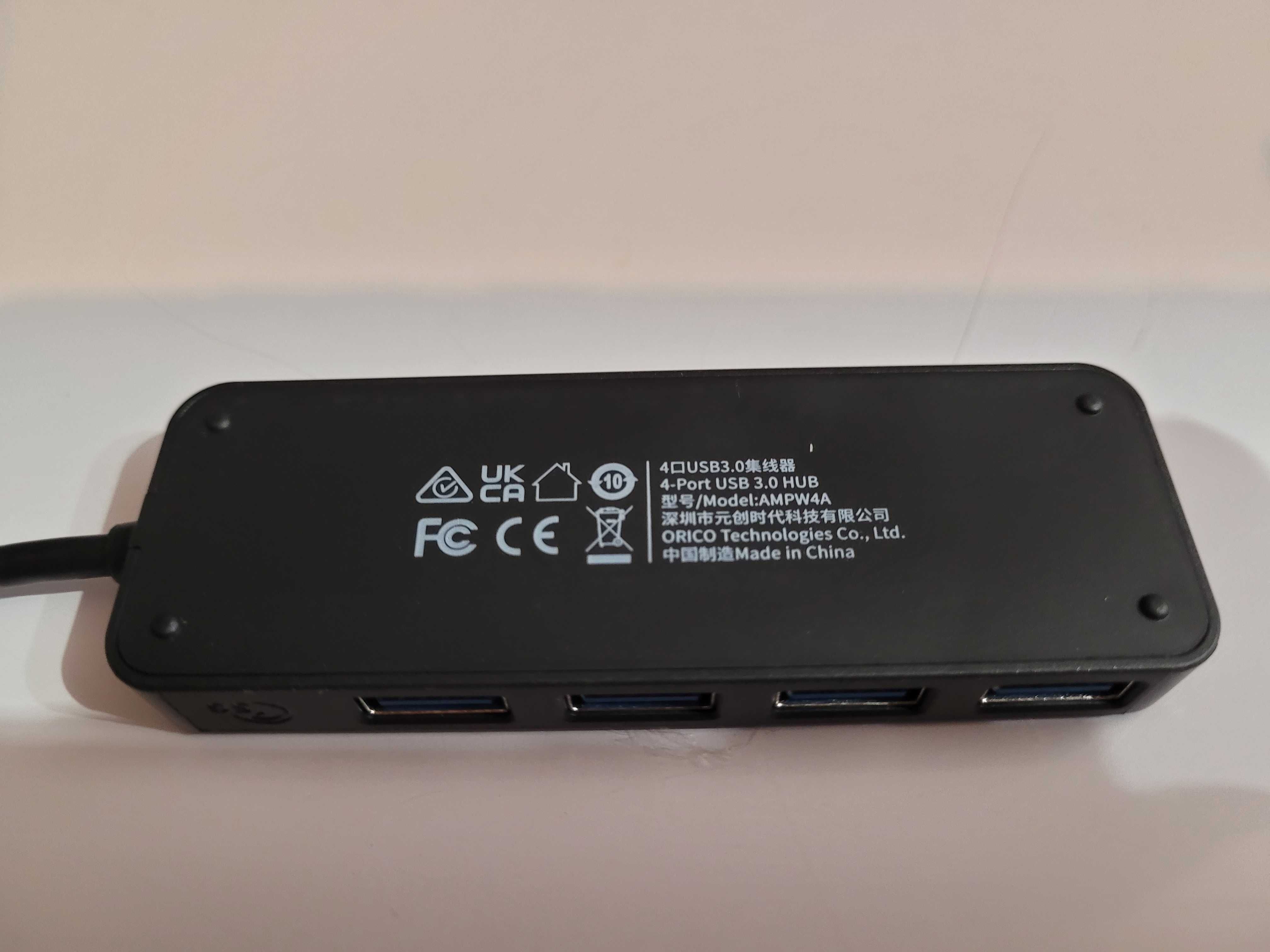 Hub USB, rozgałęźnik USB 4w1 iDsonix AMPW4A