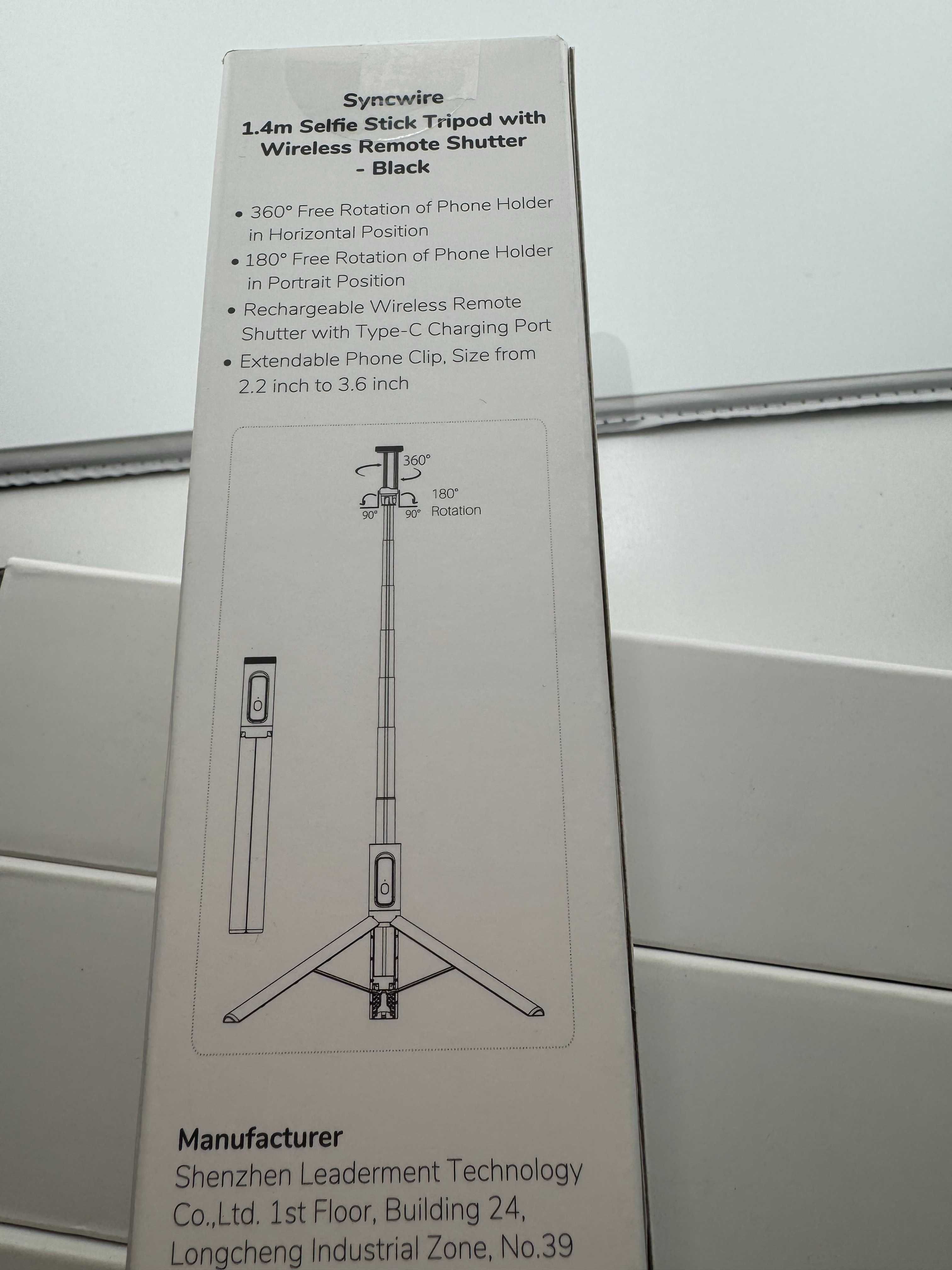 SELFIE STICK Syncwire SW-SS126 + Pilot Zasięg aż 10m Udźwig do 15kg