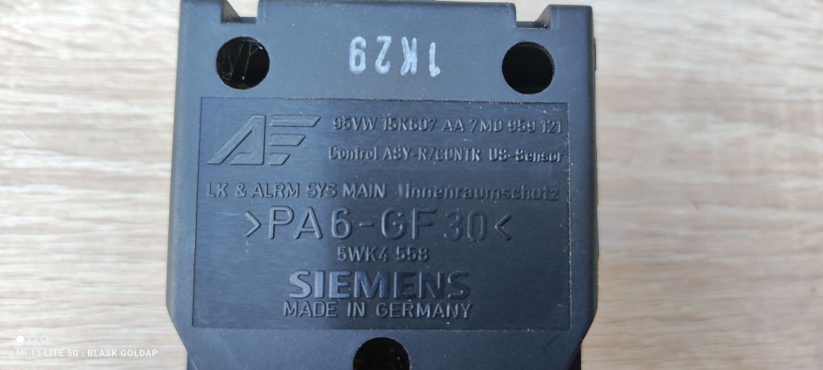 Czujnik Alarmu Ultradźwiękowego VW Sharan MK2 2001 Blask Gołdap