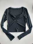 SHEIN bluzka elegancka krótki top koronka S 36