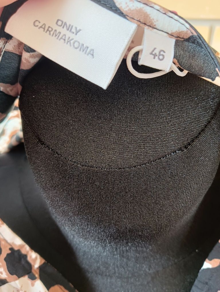 Nowa Sukienka panterka 46 48 rękaw