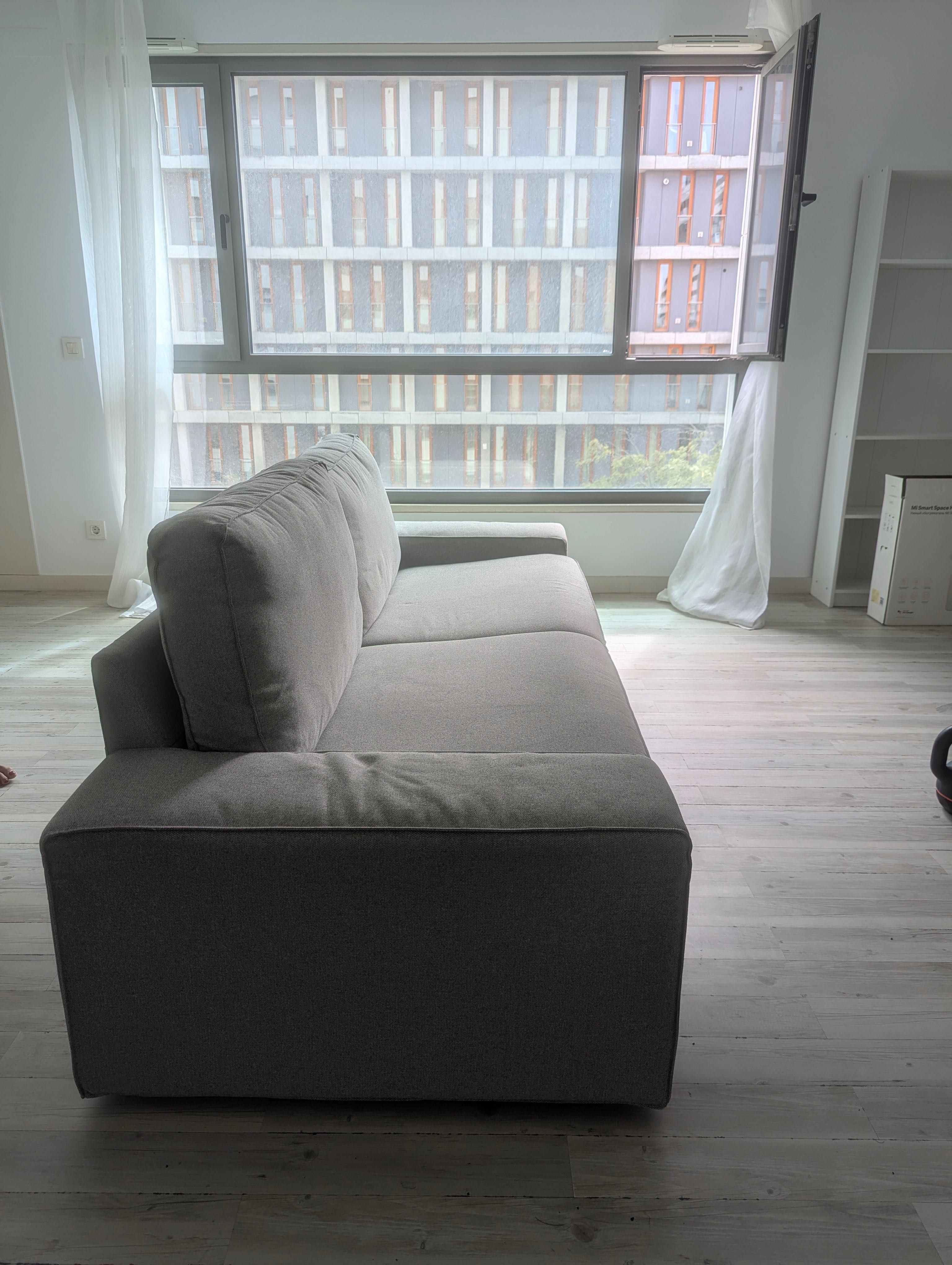 Sofá 3 lugares IKEA bege/cinzento