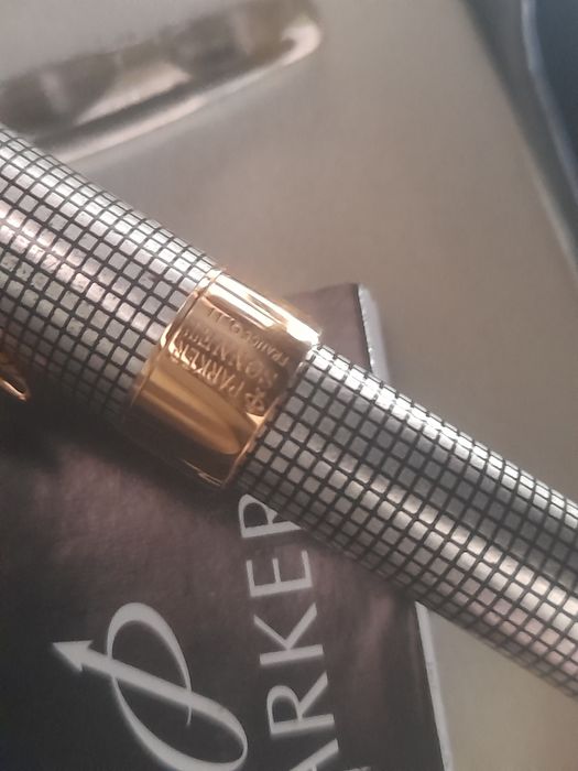 Caneta tinteiro Parker Sonnet prata 925