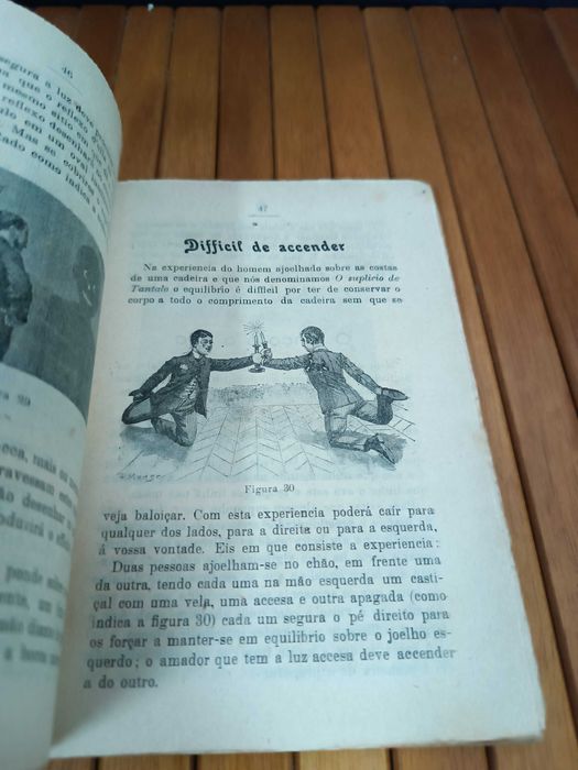 Raro antigo livro de magia O prestigiador Moderno 1921
