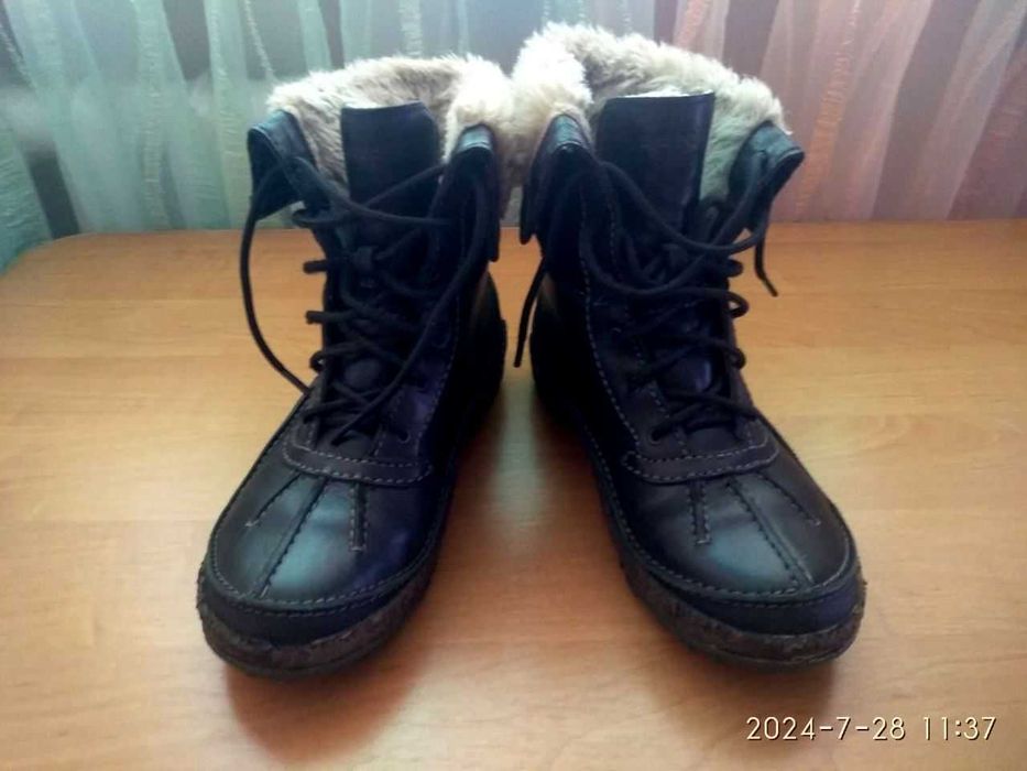 Зимові чорні ботинки чоботи Merrell 38р, 24,5 см