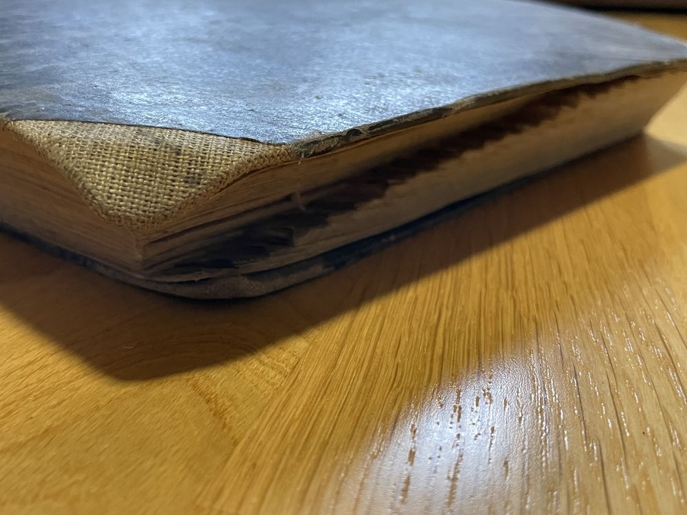 Stary duży notatnik alfabetyczny skorowidz notes A4 Kolekcjonerski