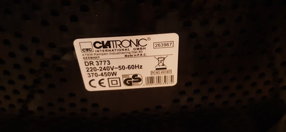 Сушилка для фруктов и овощей Clatronic dr37732 дегитратор
