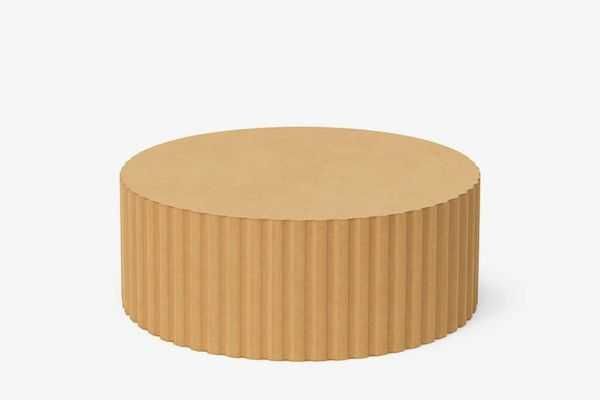 Loventi Ryflowany podest okrągły MDF Dekoracja na Wesele/Komunię