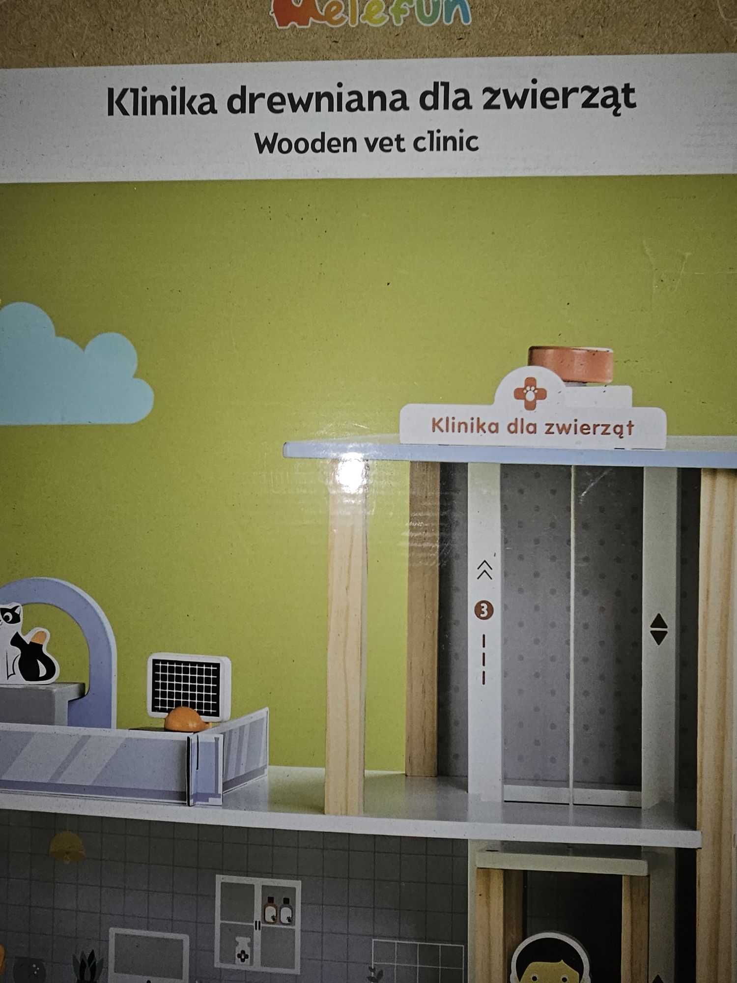 Drewniana klinika dla zwierząt Nowa