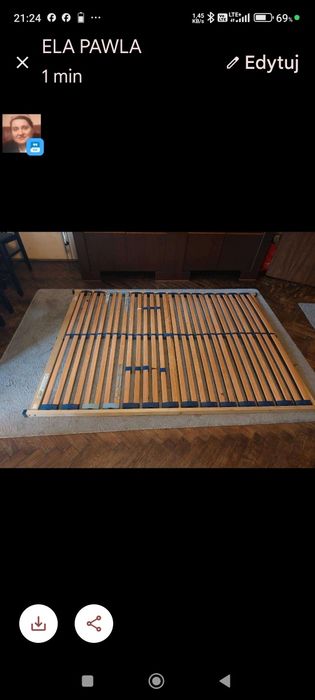 Stelaż do łóżka 140/200 używane sprzedam