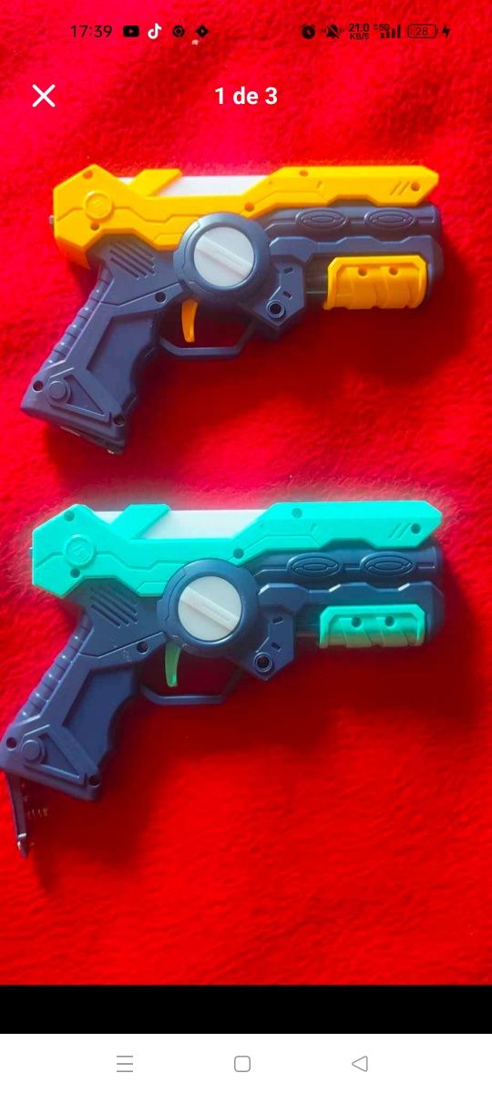 Conjunto de duelo de Pistolas Laser Tag