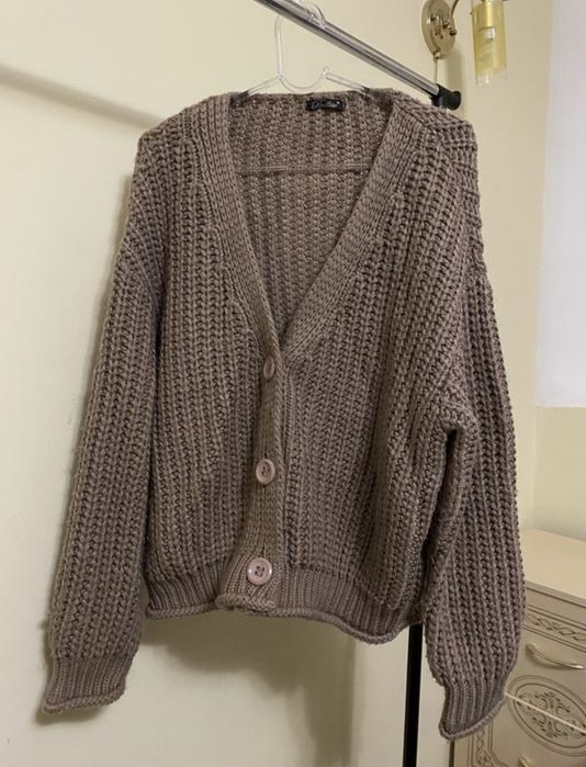 В'язаний теплий кардиган