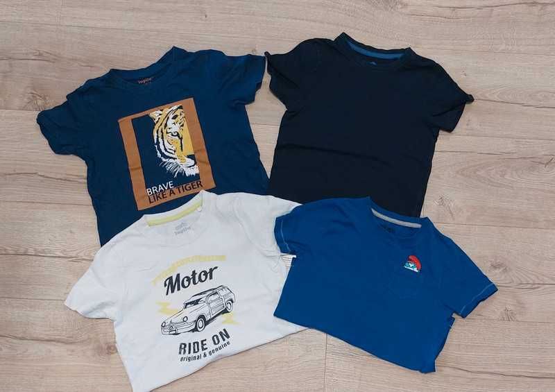 T-shirt chłopięcy, zestaw, rozmiar 110/116, Lupilu