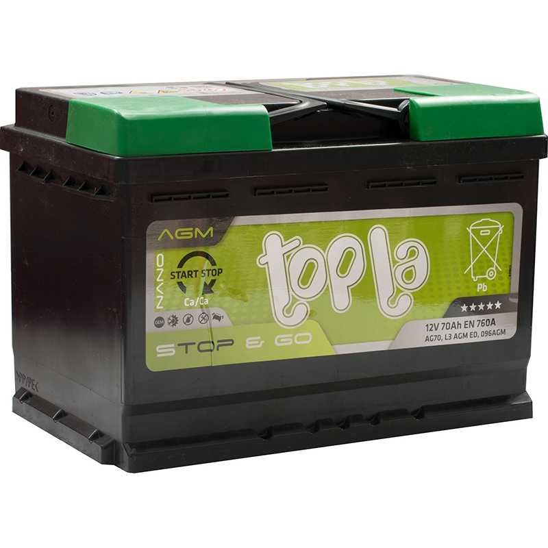Akumulator Topla EcoDry & Go AGM 70 Ah 760 A