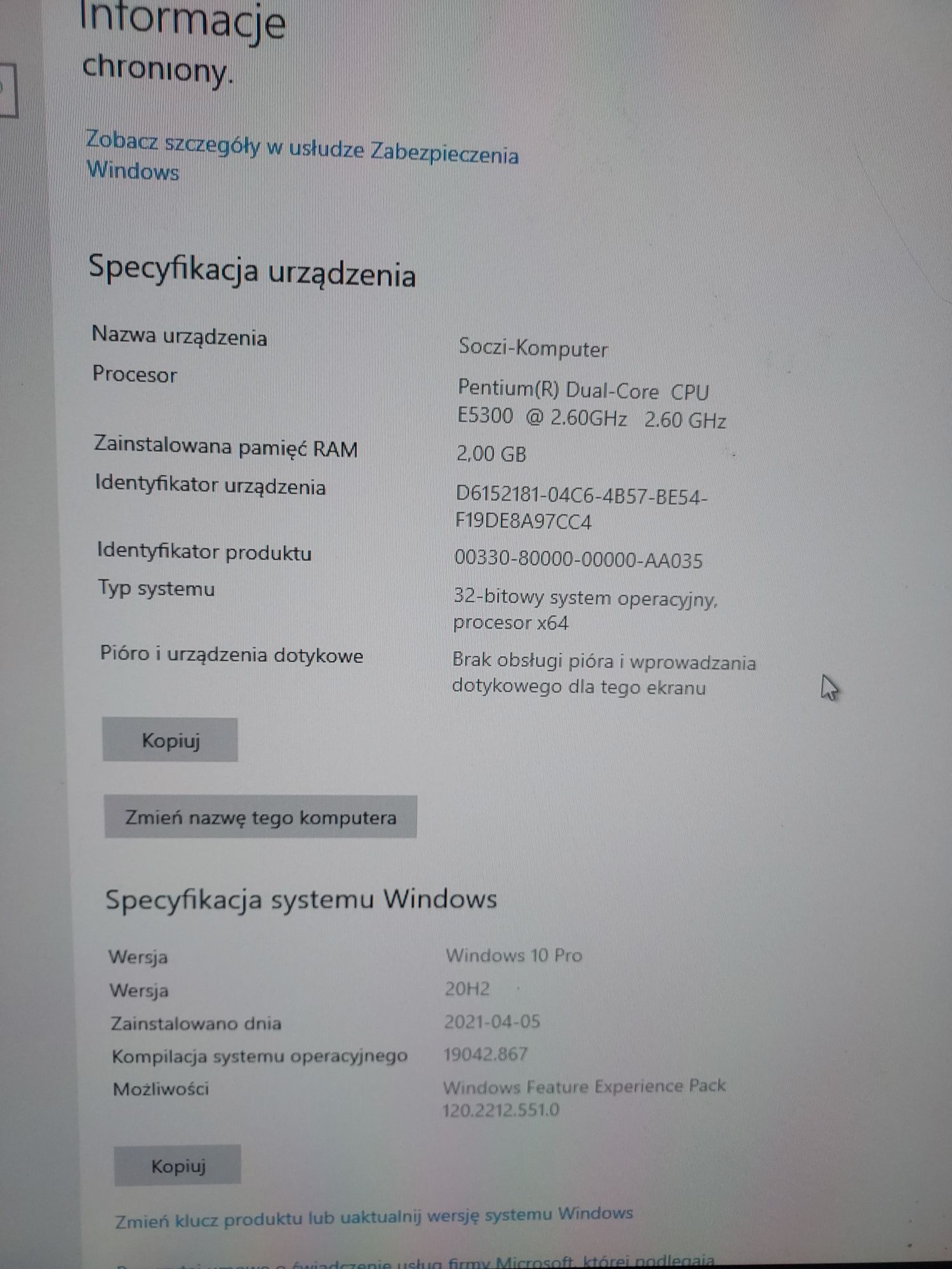 Zestaw komputerowy monitor stacja dell optiplex 760 windows 10 pro