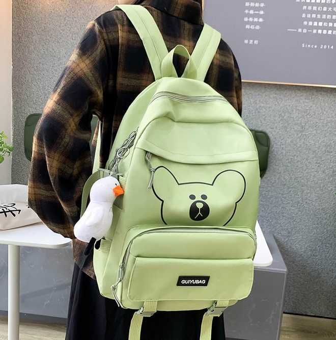 Школьный рюкзак + поясная сумка +  шоппер + пенал (цена за комплект)