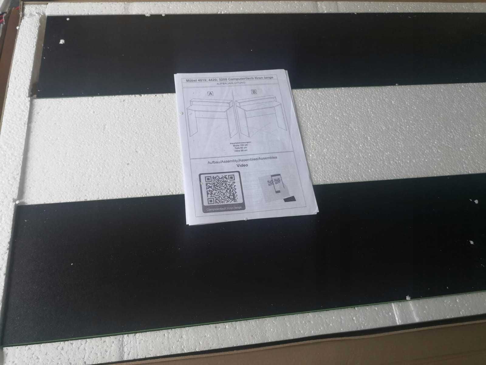 Biurko gamingowe komputerowe dla gracza Czarne Zielone 100x88x60cm