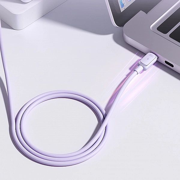 Kabel Joyroom S-CC100A14 USB-C - USB-C 100W 480Mb/s 1,2m - fioletowy