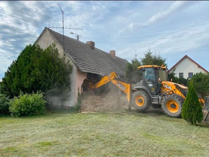 Usługi koparka roboty ziemne wyburzenia