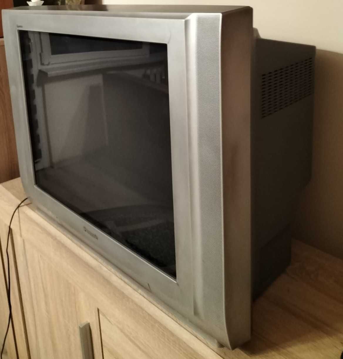 Telewizor Panasonic Quintrix/srebrny/kineskopowy/pilot
