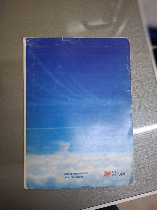 Pasta antiga promocional tap Portugal vintage com documentação