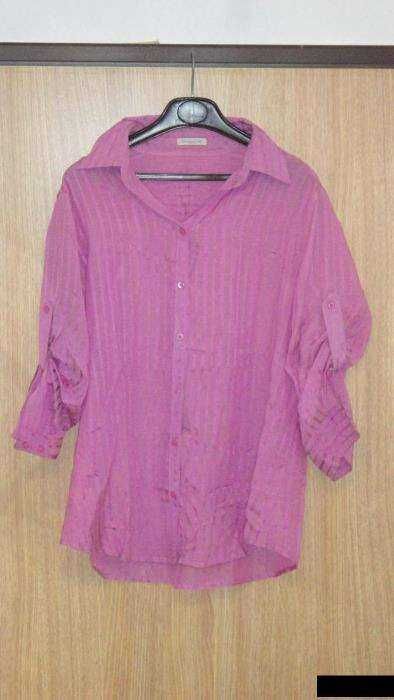 Camisa de senhora megenta Massimo Dutti