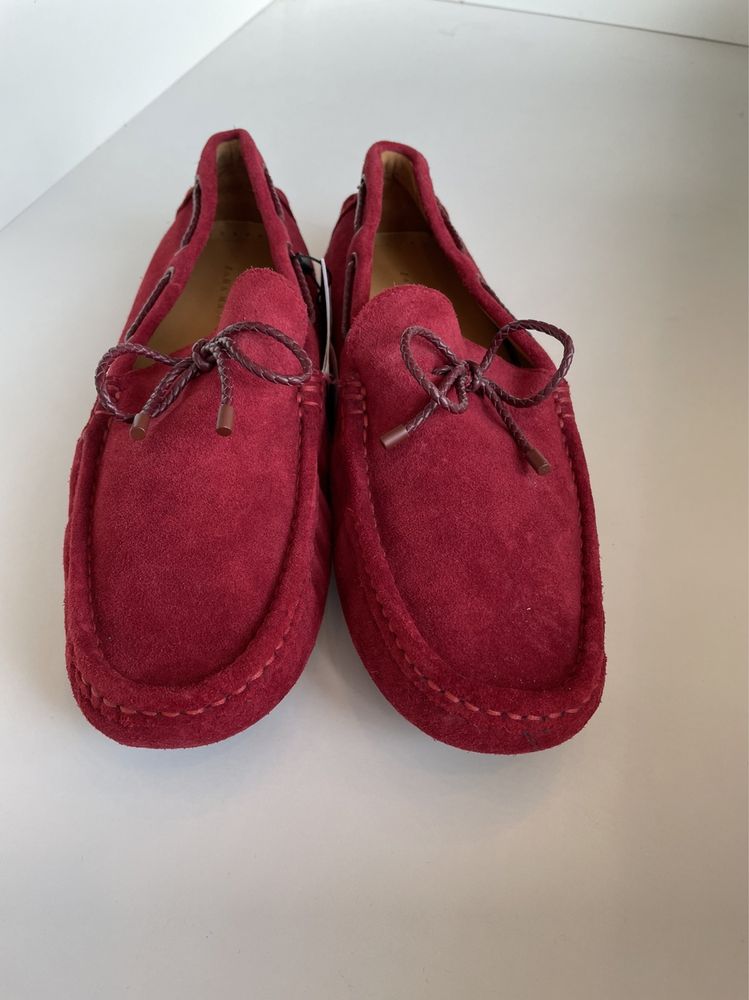 Zara мокасины натуральная замша 42р мужская обувь
