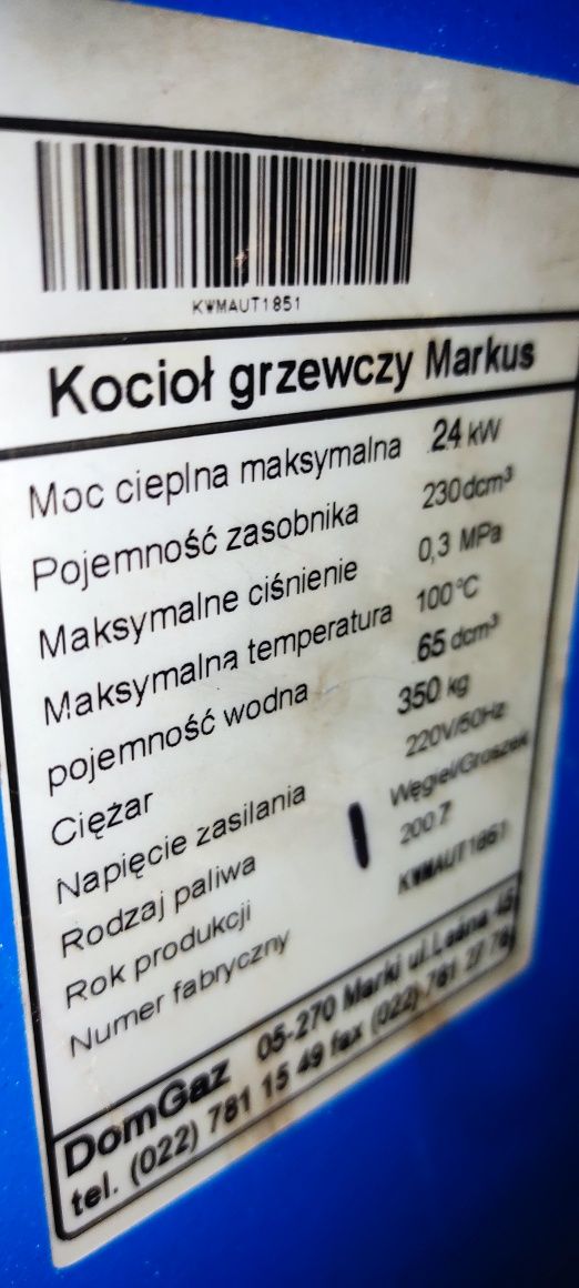 Częsci do pieca Marcus