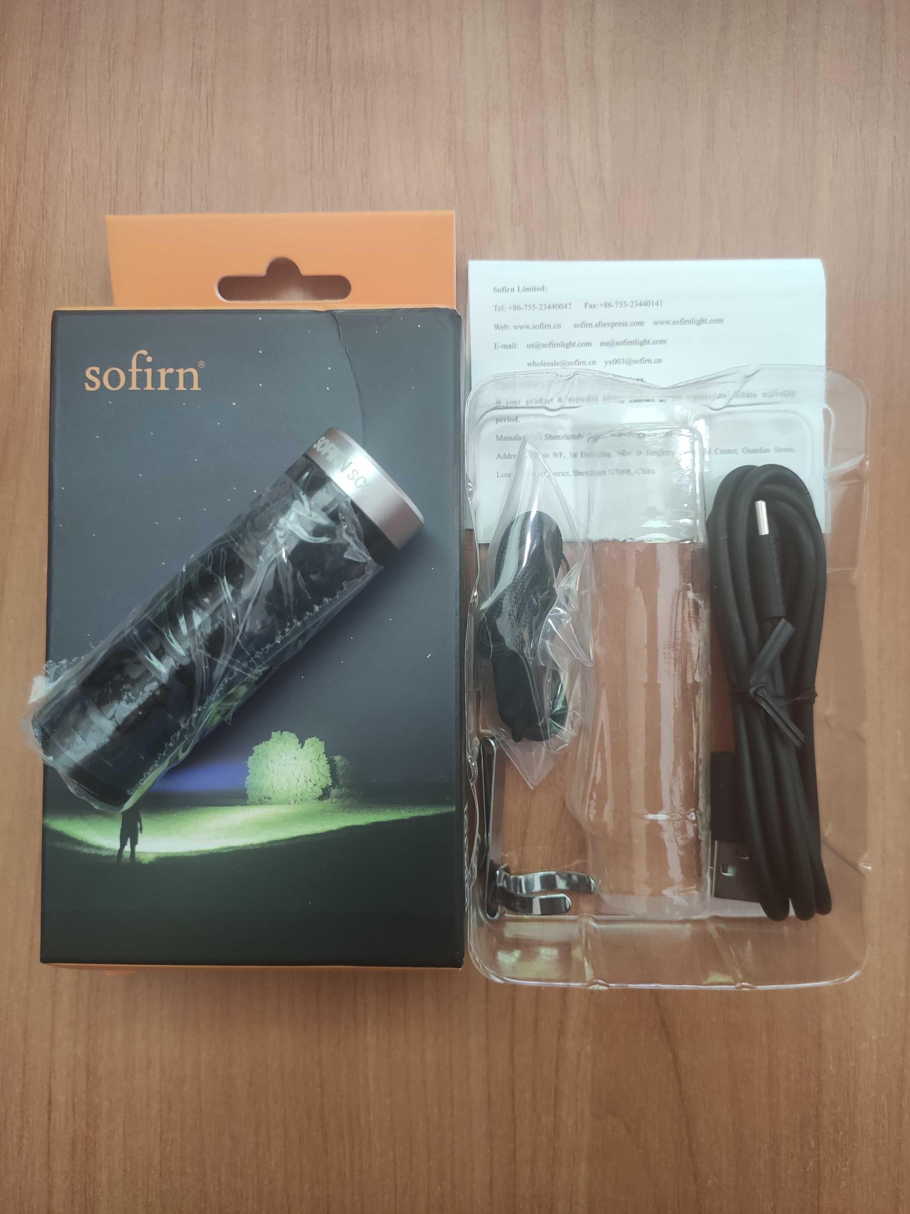 фонарик Sofirn SC02 Mini vs SC18 до 1800lm аккумулятор 18650 Type-С