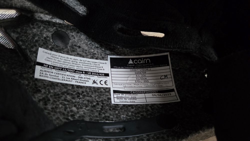 Kask Cairn Orbit-Visor-J z szybą OKAZJA!!!