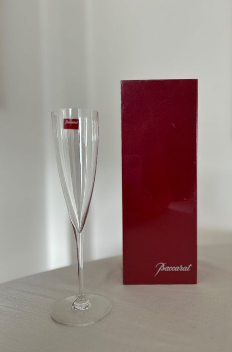 Par de flutes de cristal Baccarat