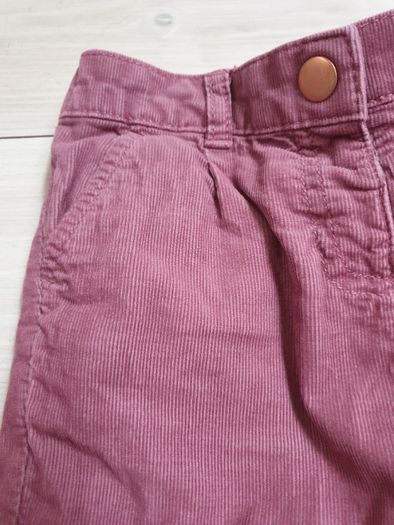 Spodnie sztruksowe ocieplane dla dziewczynki rozmiar 86 92