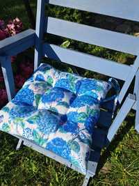 Poduszki ogrodowe 2 szt. Niebieskie Hortensje
