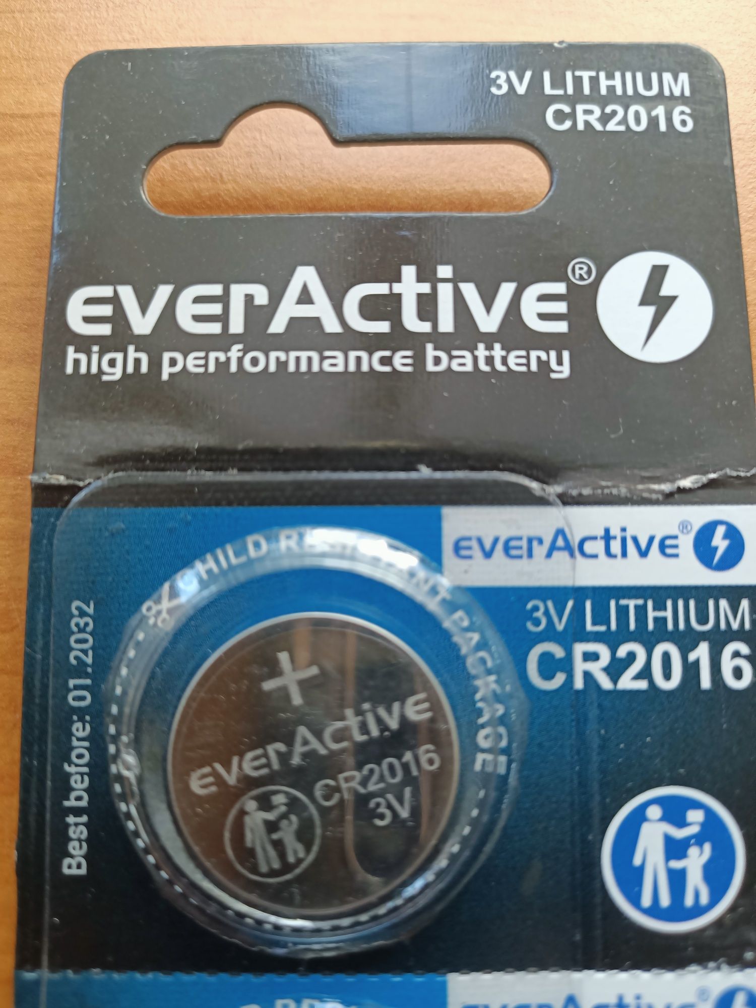Bateria CR2016 3V everActive