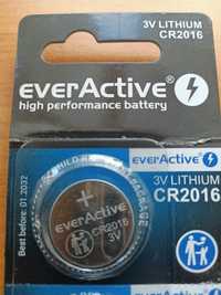 Bateria CR2016 3V everActive